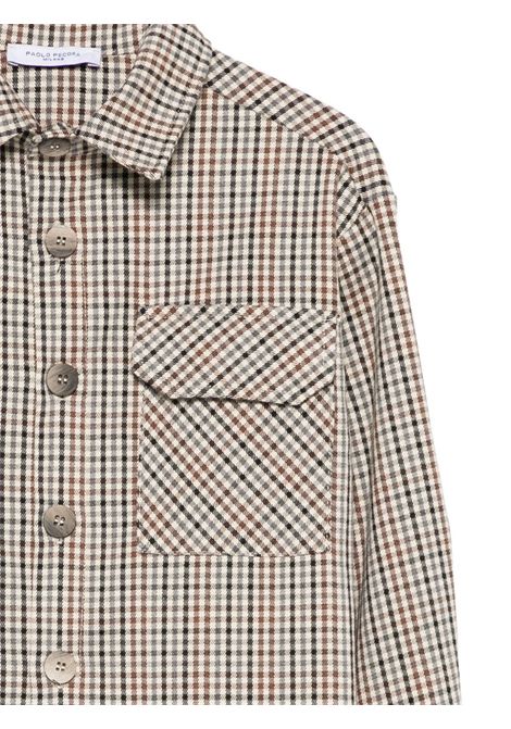 Camicia a quadri PAOLO PECORA KIDS | PP4148CAMMELLO